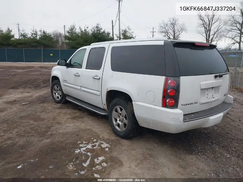 1GKFK66847J337204 2007 GMC Yukon Xl 1500 Denali