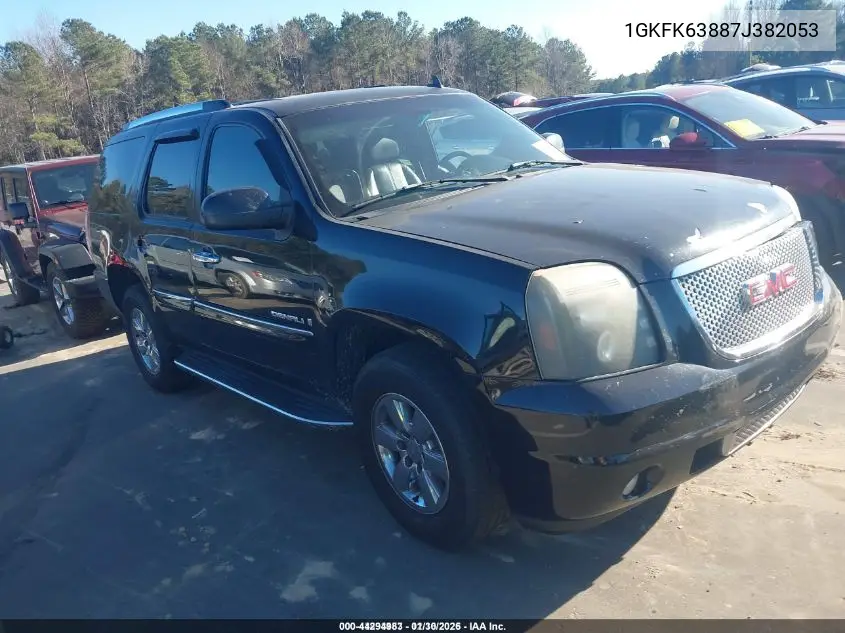 1GKFK63887J382053 2007 GMC Yukon Denali