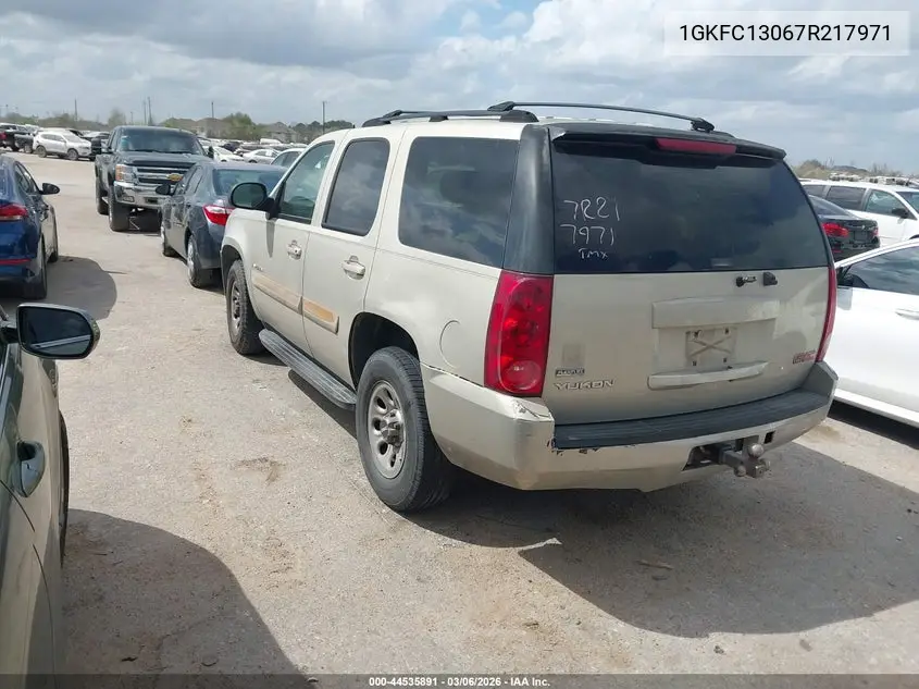 1GKFC13067R217971 2007 GMC Yukon Sle
