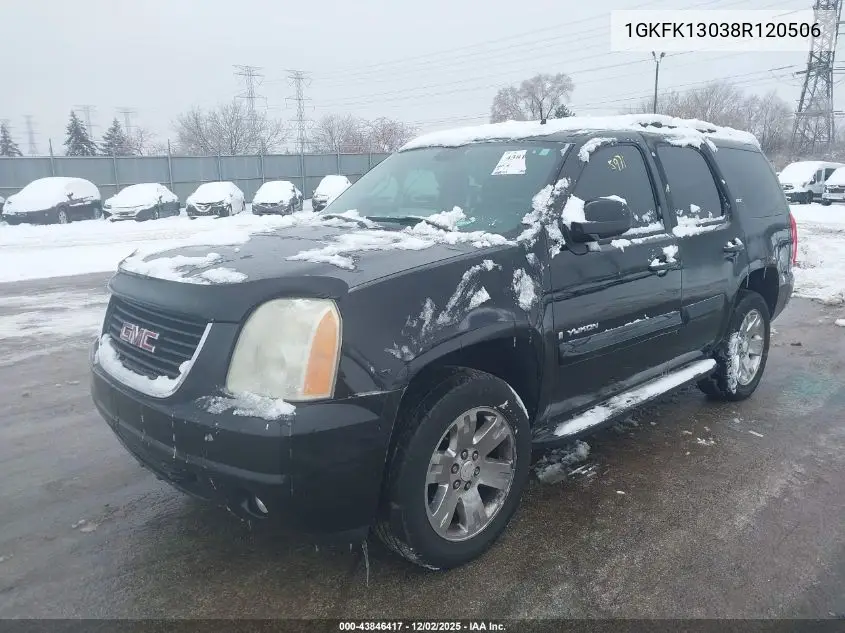 1GKFK13038R120506 2008 GMC Yukon Slt