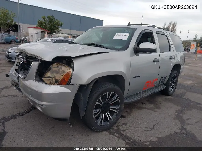 1GKUKCE00AR263094 2010 GMC Yukon Slt