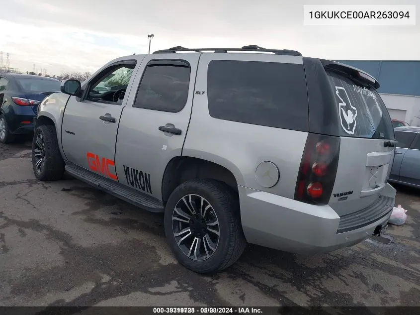 2010 GMC Yukon Slt VIN: 1GKUKCE00AR263094 Lot: 39319728