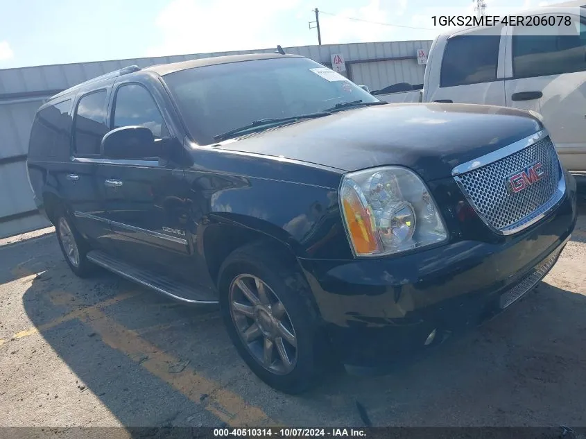 1GKS2MEF4ER206078 2014 GMC Yukon Xl 1500 Denali