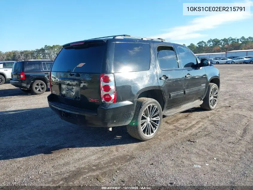 1GKS1CE02ER215791 2014 GMC Yukon Slt