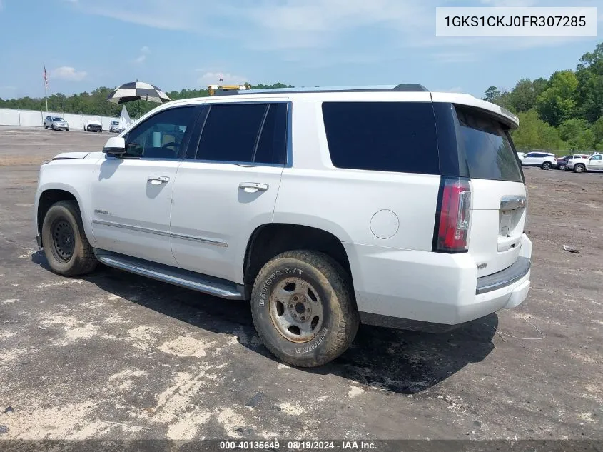 1GKS1CKJ0FR307285 2015 GMC Yukon Denali