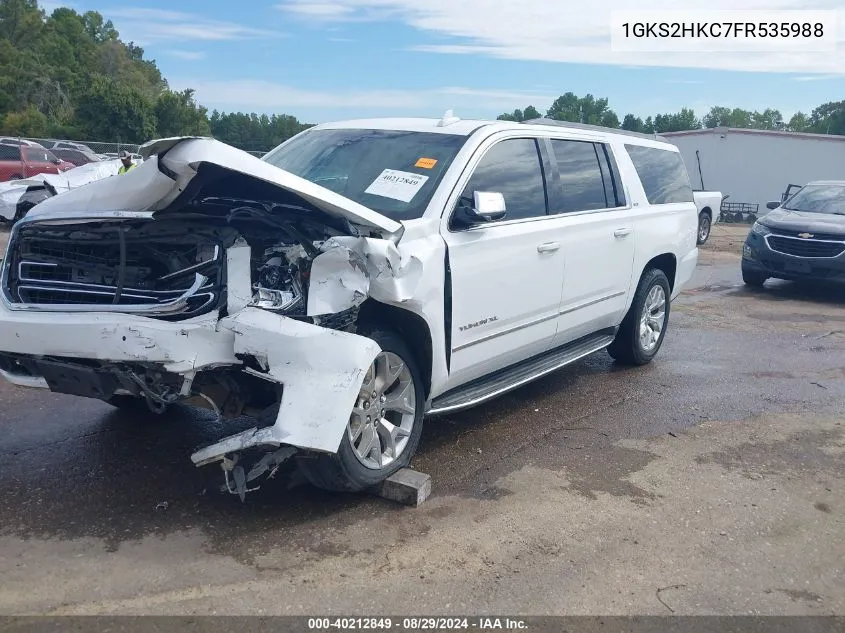 2015 GMC Yukon Xl 1500 Slt VIN: 1GKS2HKC7FR535988 Lot: 40212849