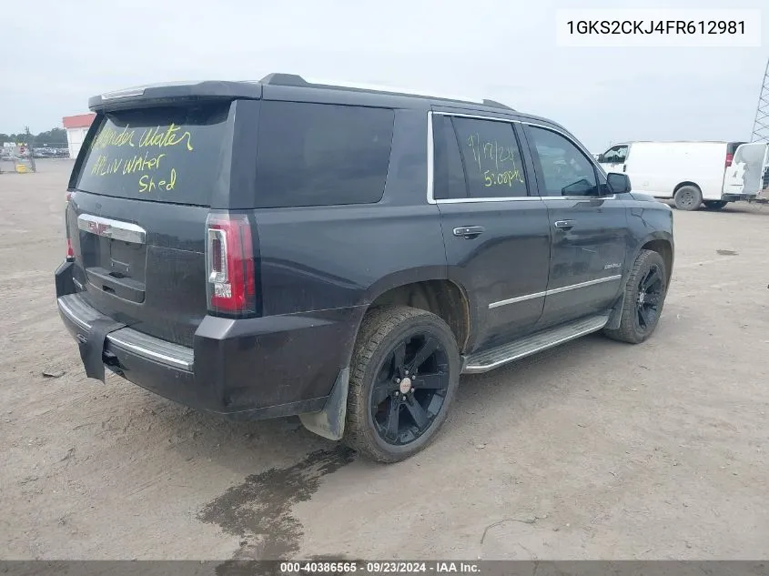 1GKS2CKJ4FR612981 2015 GMC Yukon Denali