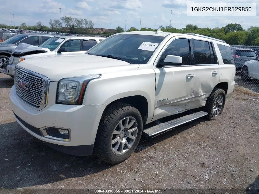 2015 GMC Yukon Denali VIN: 1GKS2CKJ1FR529850 Lot: 40390855