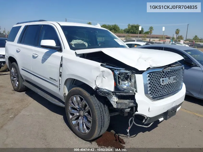 1GKS1CKJ0FR704835 2015 GMC Yukon Denali