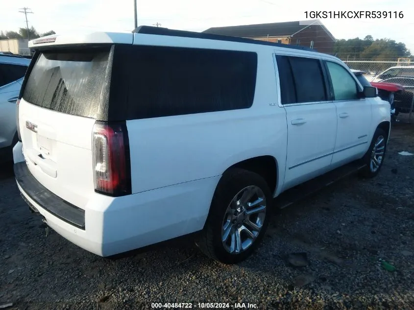 2015 GMC Yukon Xl 1500 C1500 Slt VIN: 1GKS1HKCXFR539116 Lot: 40484722