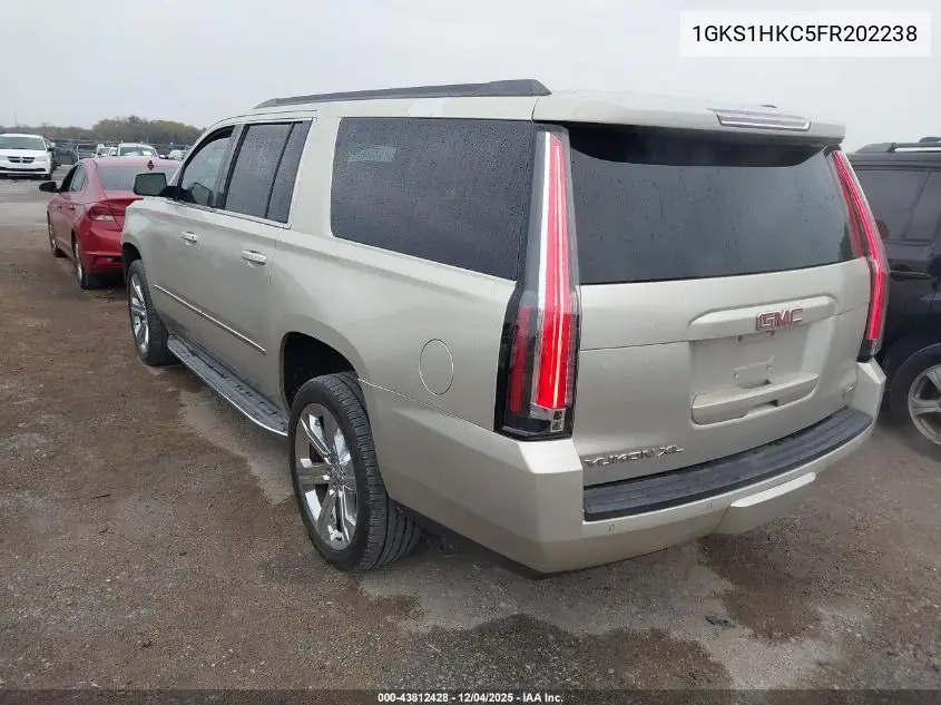 1GKS1HKC5FR202238 2015 GMC Yukon Xl 1500 Slt