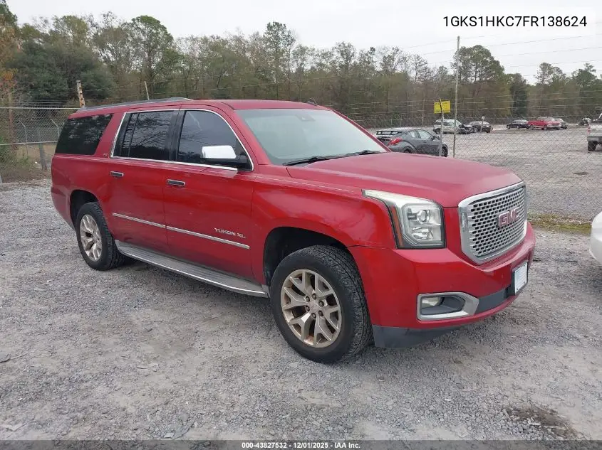 1GKS1HKC7FR138624 2015 GMC Yukon Xl 1500 Slt