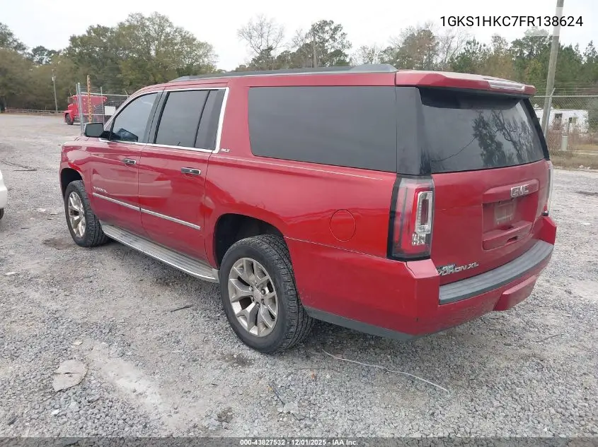 1GKS1HKC7FR138624 2015 GMC Yukon Xl 1500 Slt