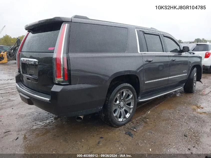 1GKS2HKJ8GR104785 2016 GMC Yukon Xl Denali