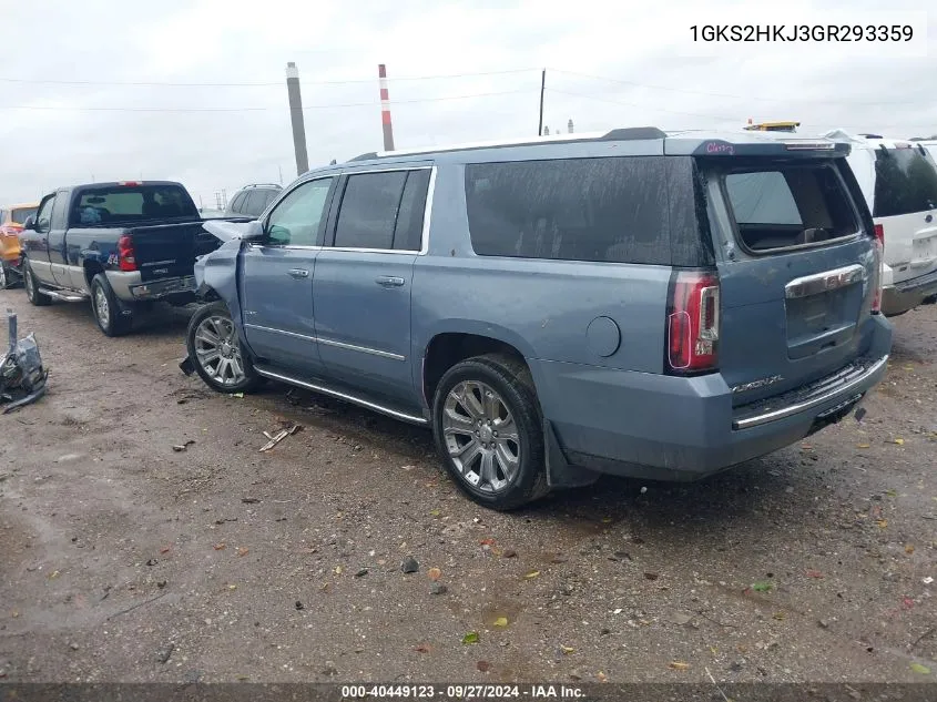 1GKS2HKJ3GR293359 2016 GMC Yukon Xl Denali