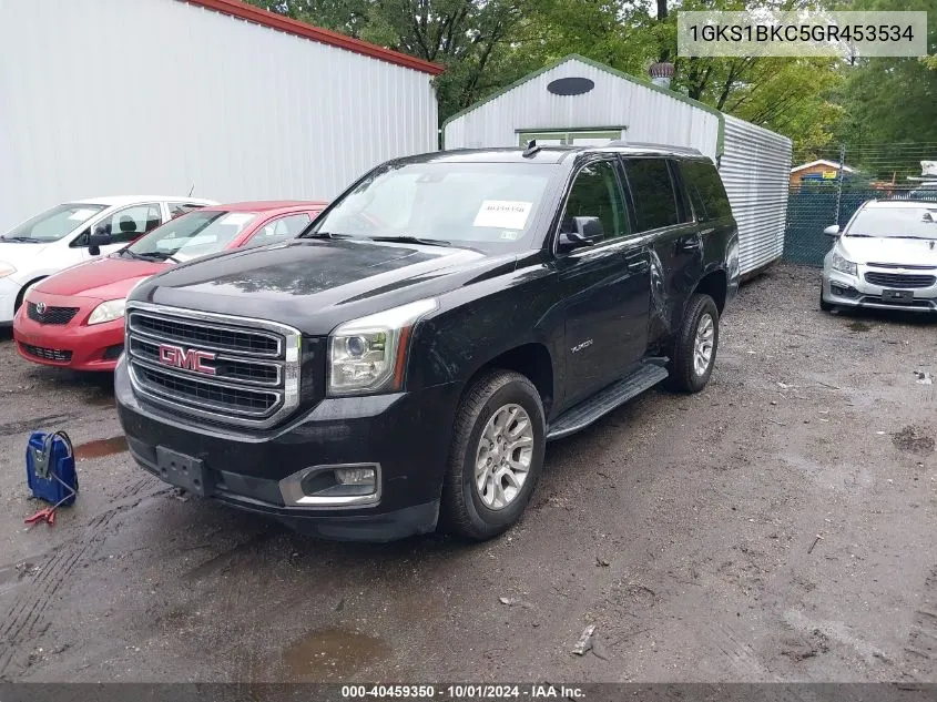 2016 GMC Yukon Slt VIN: 1GKS1BKC5GR453534 Lot: 40459350