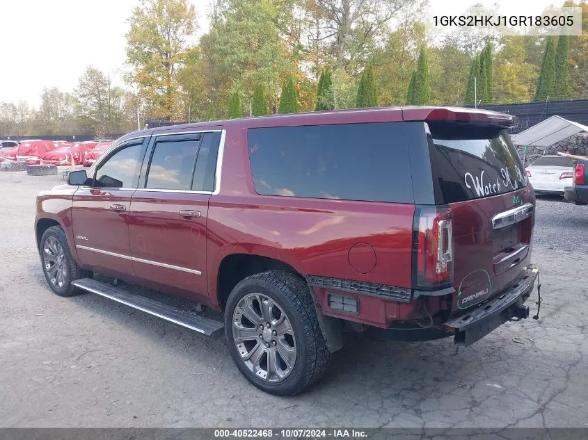 1GKS2HKJ1GR183605 2016 GMC Yukon Xl Denali