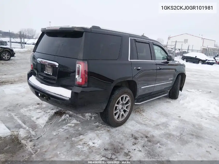 1GKS2CKJ0GR101981 2016 GMC Yukon Denali