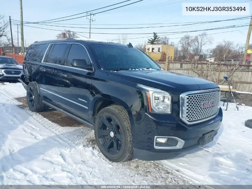 1GKS2HKJ3GR353494 2016 GMC Yukon Xl Denali