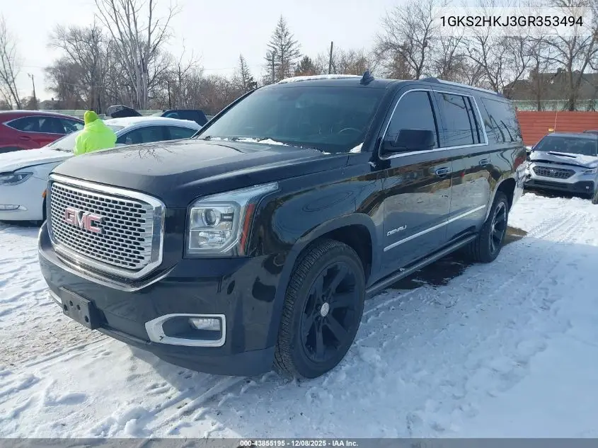 1GKS2HKJ3GR353494 2016 GMC Yukon Xl Denali