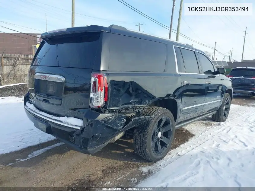 1GKS2HKJ3GR353494 2016 GMC Yukon Xl Denali