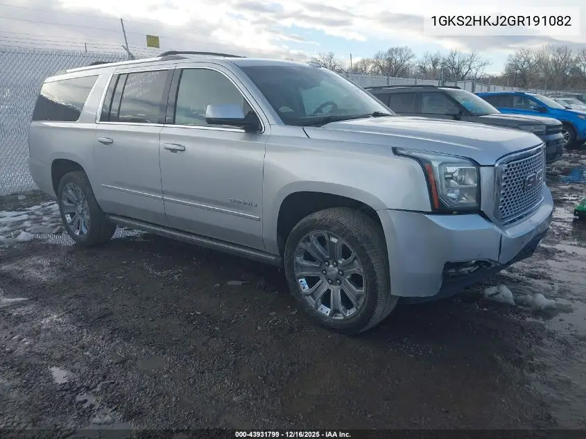 1GKS2HKJ2GR191082 2016 GMC Yukon Xl Denali