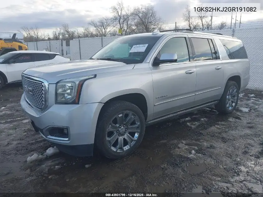 1GKS2HKJ2GR191082 2016 GMC Yukon Xl Denali