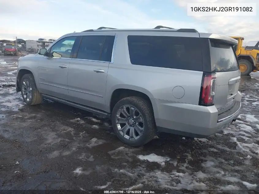 1GKS2HKJ2GR191082 2016 GMC Yukon Xl Denali