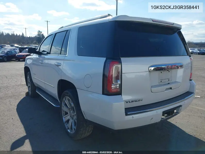 1GKS2CKJ3GR358441 2016 GMC Yukon Denali
