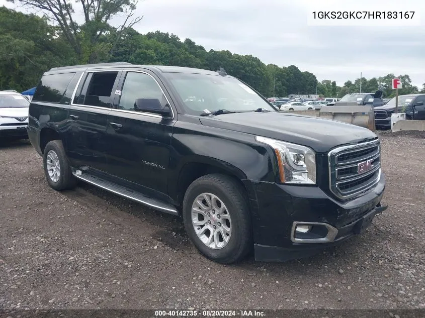 1GKS2GKC7HR183167 2017 GMC Yukon Xl Slt