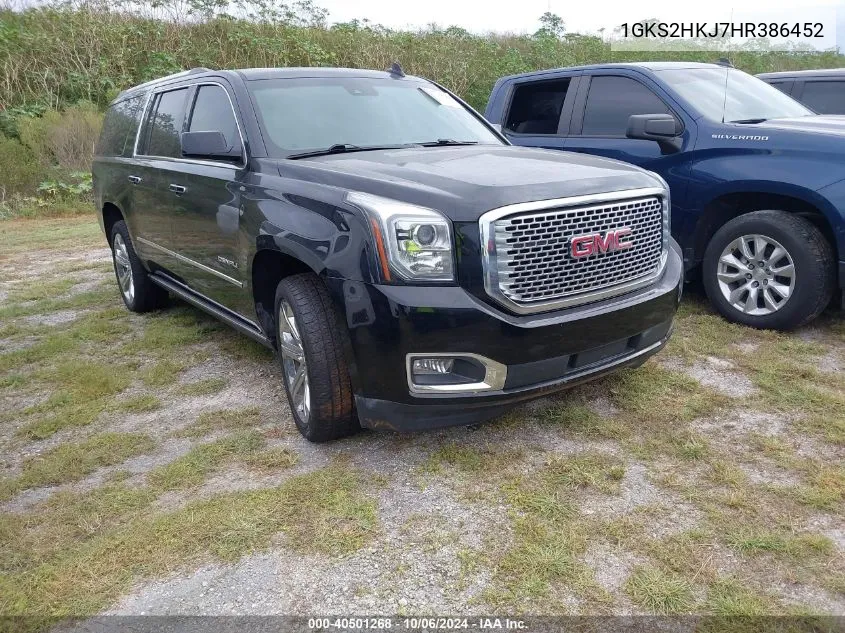 1GKS2HKJ7HR386452 2017 GMC Yukon Xl Denali