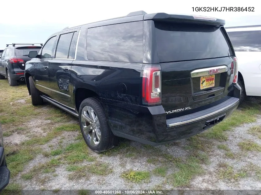 1GKS2HKJ7HR386452 2017 GMC Yukon Xl Denali