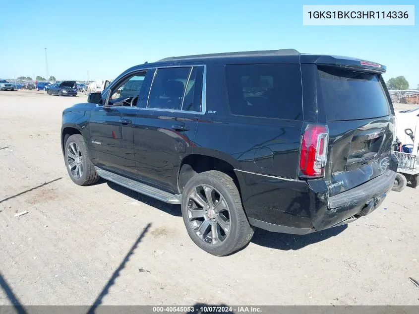 2017 GMC Yukon Slt VIN: 1GKS1BKC3HR114336 Lot: 40545053