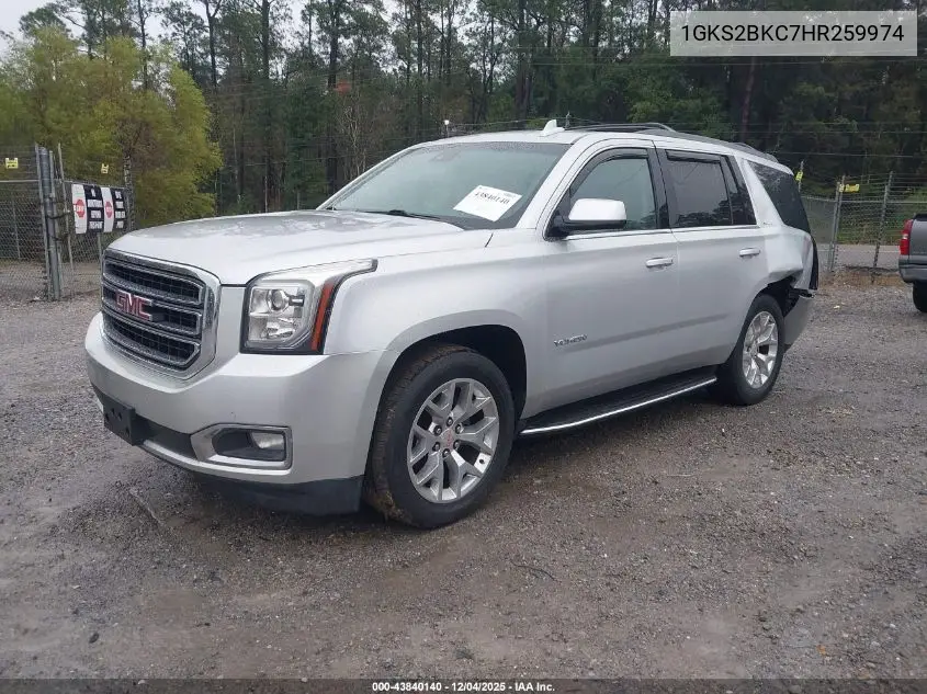 1GKS2BKC7HR259974 2017 GMC Yukon Slt