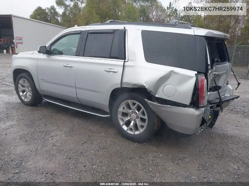 1GKS2BKC7HR259974 2017 GMC Yukon Slt