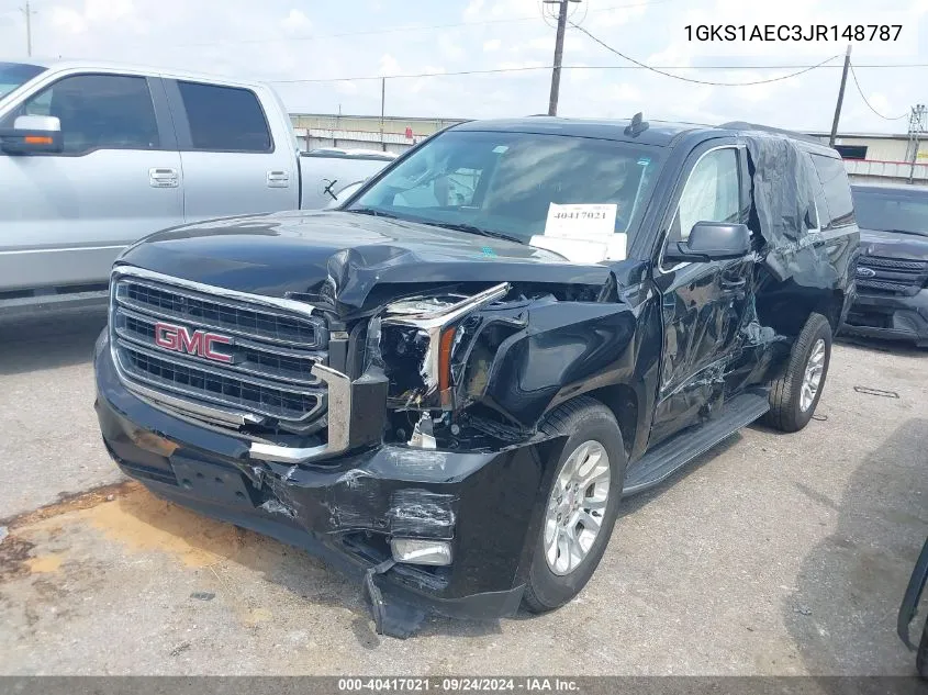 1GKS1AEC3JR148787 2018 GMC Yukon Sle