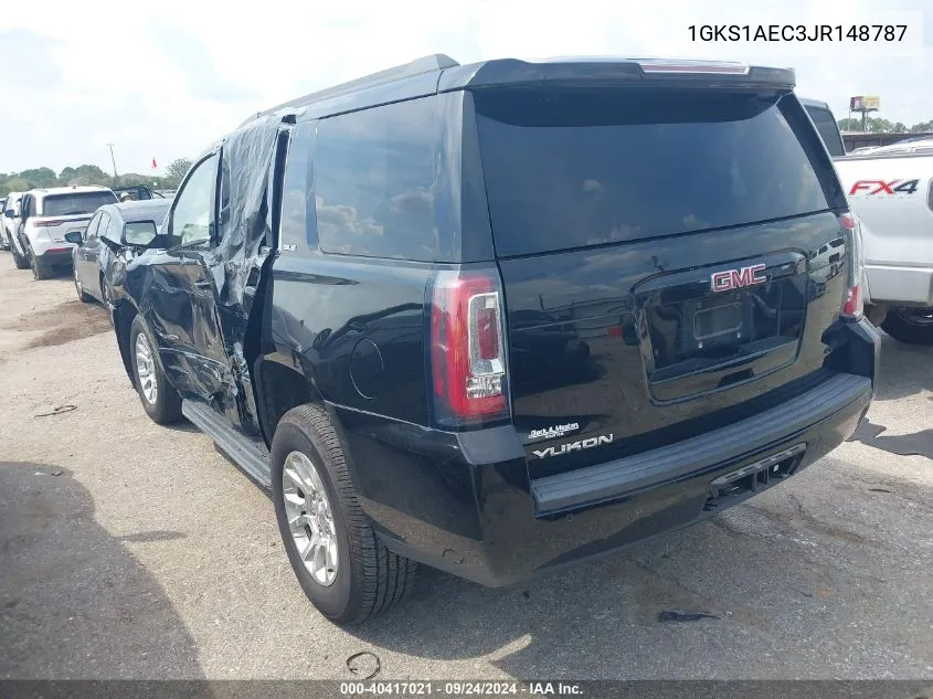 2018 GMC Yukon Sle VIN: 1GKS1AEC3JR148787 Lot: 40417021