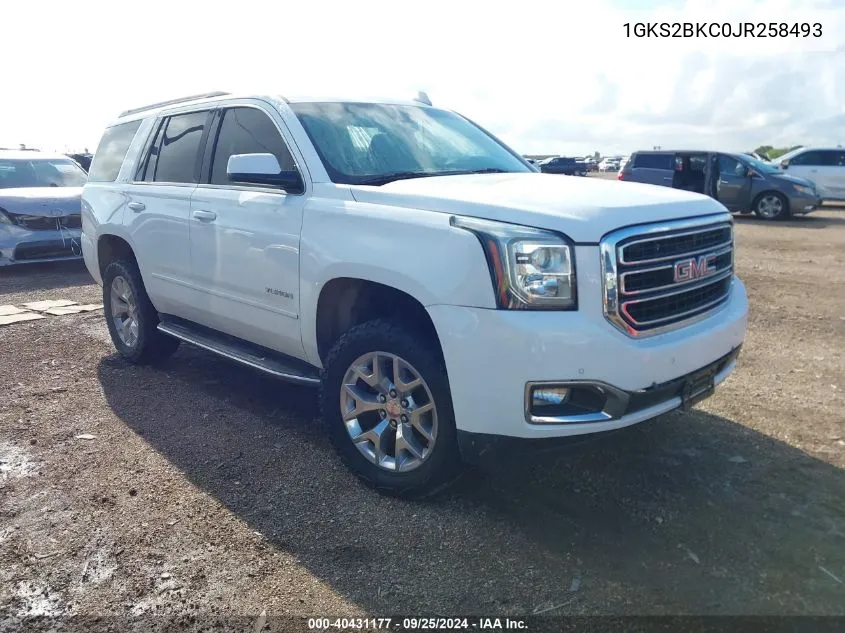 2018 GMC Yukon Slt VIN: 1GKS2BKC0JR258493 Lot: 40431177