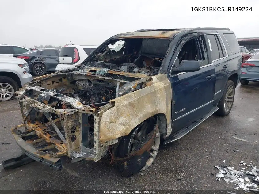 1GKS1BKC5JR149224 2018 GMC Yukon Slt