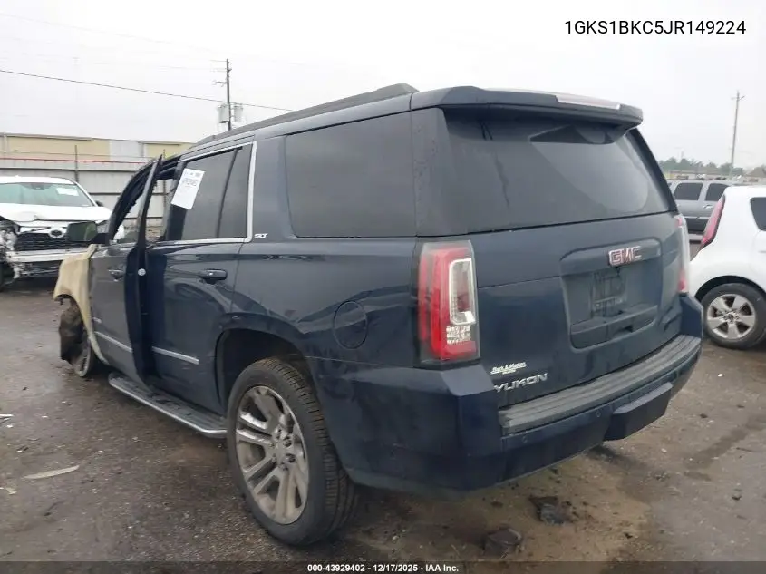 1GKS1BKC5JR149224 2018 GMC Yukon Slt