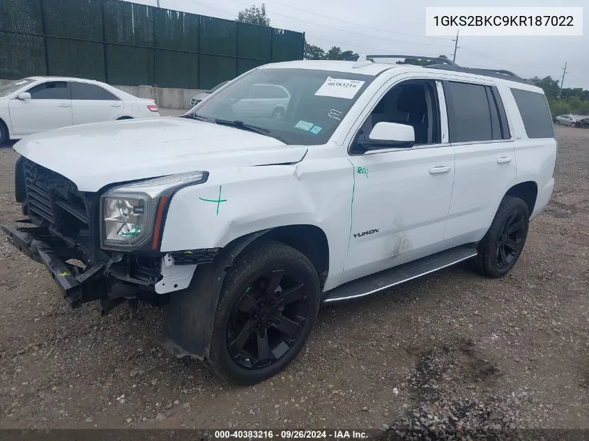 1GKS2BKC9KR187022 2019 GMC Yukon Slt