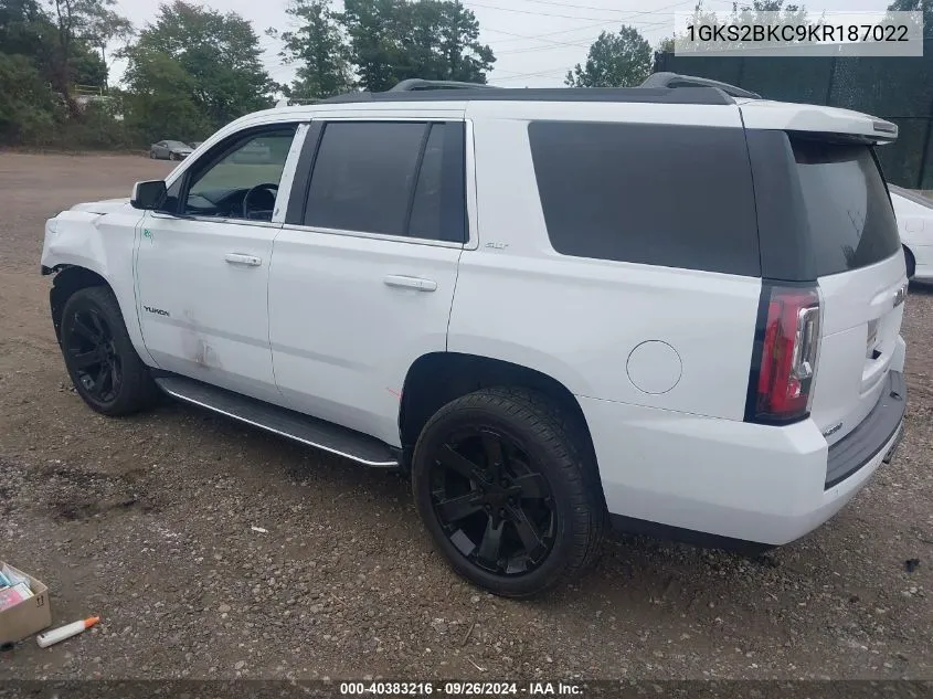 1GKS2BKC9KR187022 2019 GMC Yukon Slt