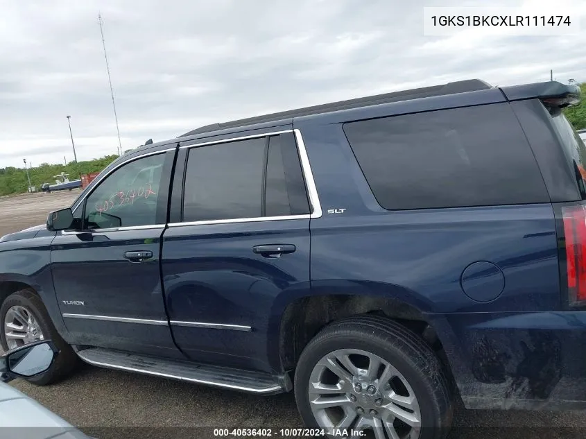 2020 GMC Yukon Slt VIN: 1GKS1BKCXLR111474 Lot: 40536402