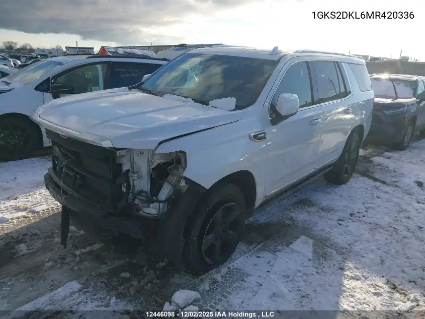 1GKS2DKL6MR420336 2021 GMC Yukon