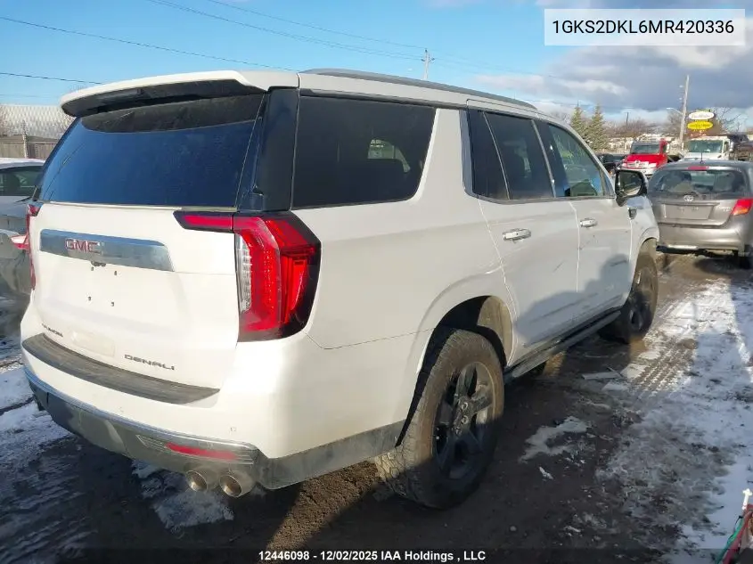 1GKS2DKL6MR420336 2021 GMC Yukon