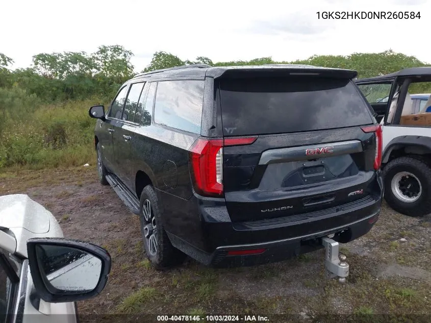 1GKS2HKD0NR260584 2022 GMC Yukon Xl 4Wd At4