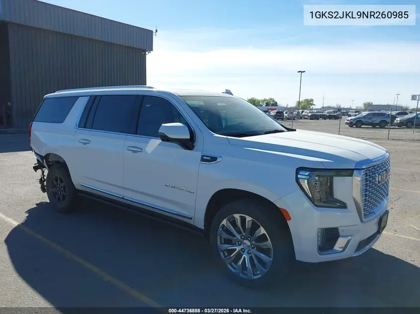 1GKS2JKL9NR260985 2022 GMC Yukon Xl 4Wd Denali