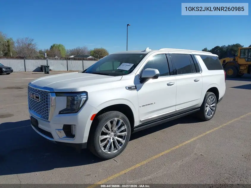 1GKS2JKL9NR260985 2022 GMC Yukon Xl 4Wd Denali