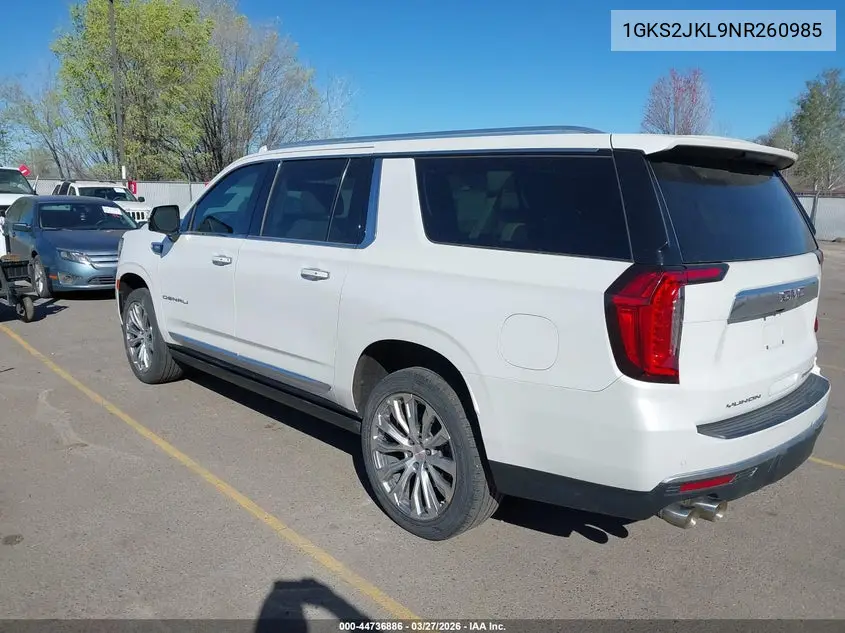 1GKS2JKL9NR260985 2022 GMC Yukon Xl 4Wd Denali