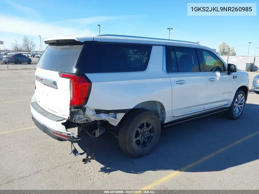 1GKS2JKL9NR260985 2022 GMC Yukon Xl 4Wd Denali
